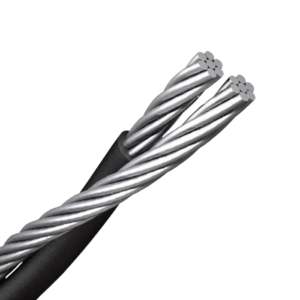 CABLE DUPLEX 1+1 CAL 6 XLP 600V DE ALUMINIO SUBTERRANEO