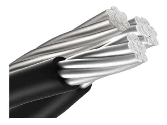 CABLE PARA ACOMETIDA AEREA 2+1 CAL.06 DE ACSR (ALMA DE ACERO)